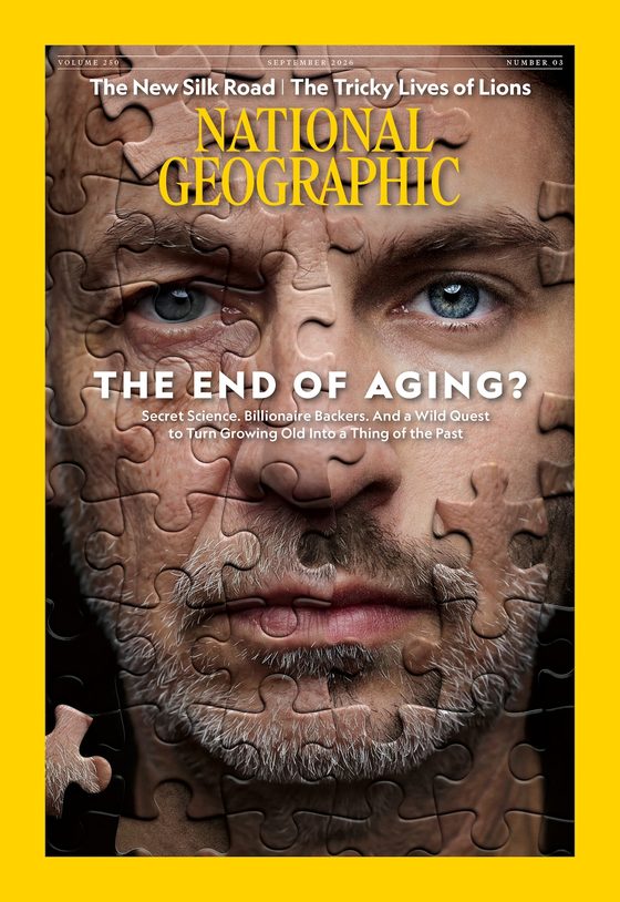 The September 2026 cover of National Geographic: The End of Aging?